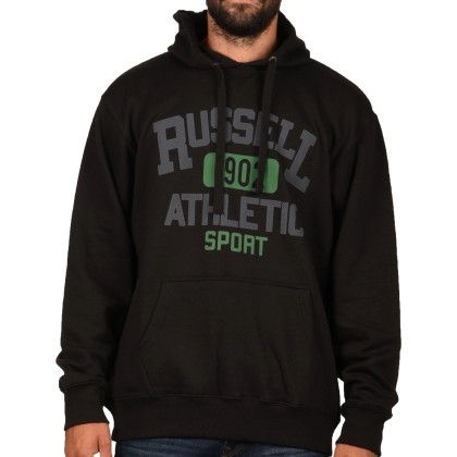 RUSSELL PULL OVER HOODY IO BLACK (A9-022-2-099)