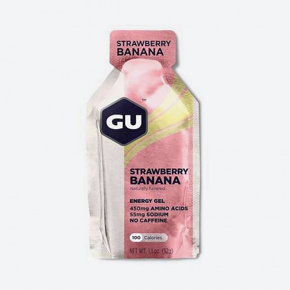 GU Ενεργειακό gel Strawberry-Banana - χωρίς καφεΐνη