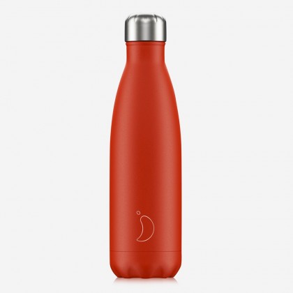 Chilly's Bottles Neon Red 500 ml - Μπουκάλι Θερμός