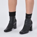 Tommy Jeans Mono-Sock Heeled Boots - Γυναικείες Μπότες