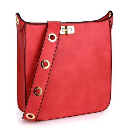 1448 AG Γυναικεία χιαστί τσάντα AG00566 - Κόκκινη-Κοκκινο