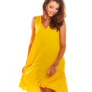 Καθημερινό Φόρεμα 133640 awama-Κίτρινο