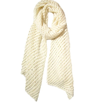 Cut Out Knitted Scarf