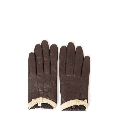 Gloves Leather Bow