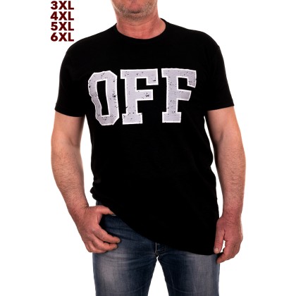 MBLK Μαύρο ανδρικό T-Shirt με τύπωμα