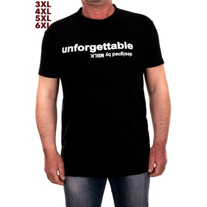 MBLK Μαύρο ανδρικό T-Shirt με τύπωμα