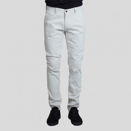 Ανδρικό Λευκό White Casual Pants FOUR TEN