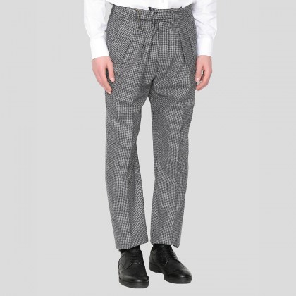 Ανδρικό Γκρι Patterned Straight Trousers In Grey LARDINI