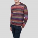 Ανδρικό Κόκκινο Multicolor Ribbed Knit Sweater PASINI