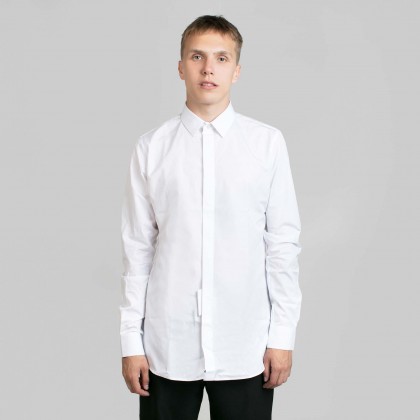 Ανδρικό Λευκό Yves Collar White Shirt SAINT LAURENT