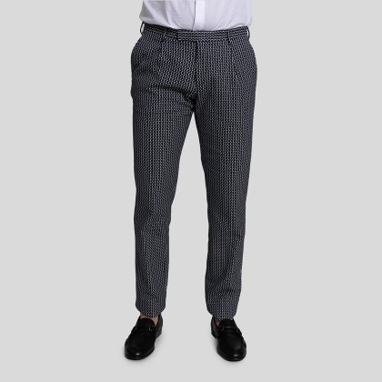 Ανδρικό Πολύχρωμο Geometric Pattern Tailored Trousers CC-CORNELI