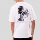 Ανδρικό Λευκό 'Bipolar' Print White T-Shirt MIRA