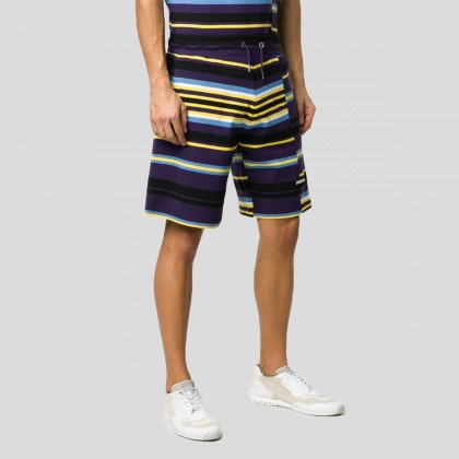 Ανδρικό Μπλε Striped Logo Track Shorts KENZO