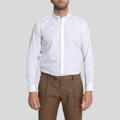Ανδρικό Λευκό White Rubino Inglese Shirt - Mircam MIRCAM