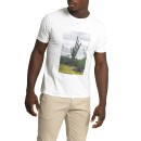 Ανδρικό Λευκό Cactus Print T-Shirt/White OBVIOUS
