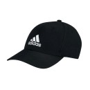 adidas - BBALL CAP COT - BLACK/BLACK/WHITE