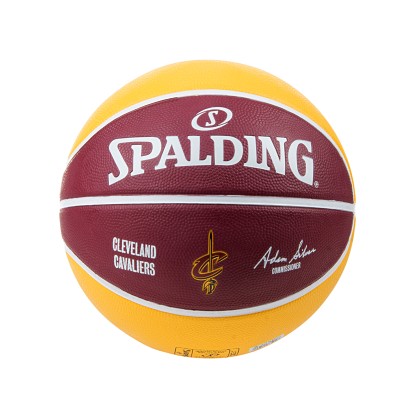 Spalding - NBA TEAM RUBBER BASKETBALL CAV - PURPLE/YELLOW